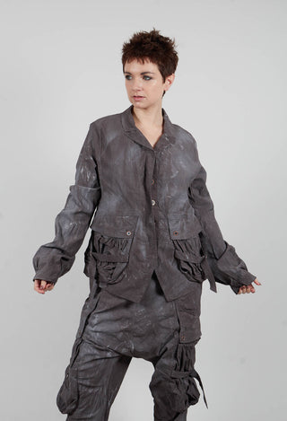 Balloon Cuff Jacket in Amber Fog - 2391106