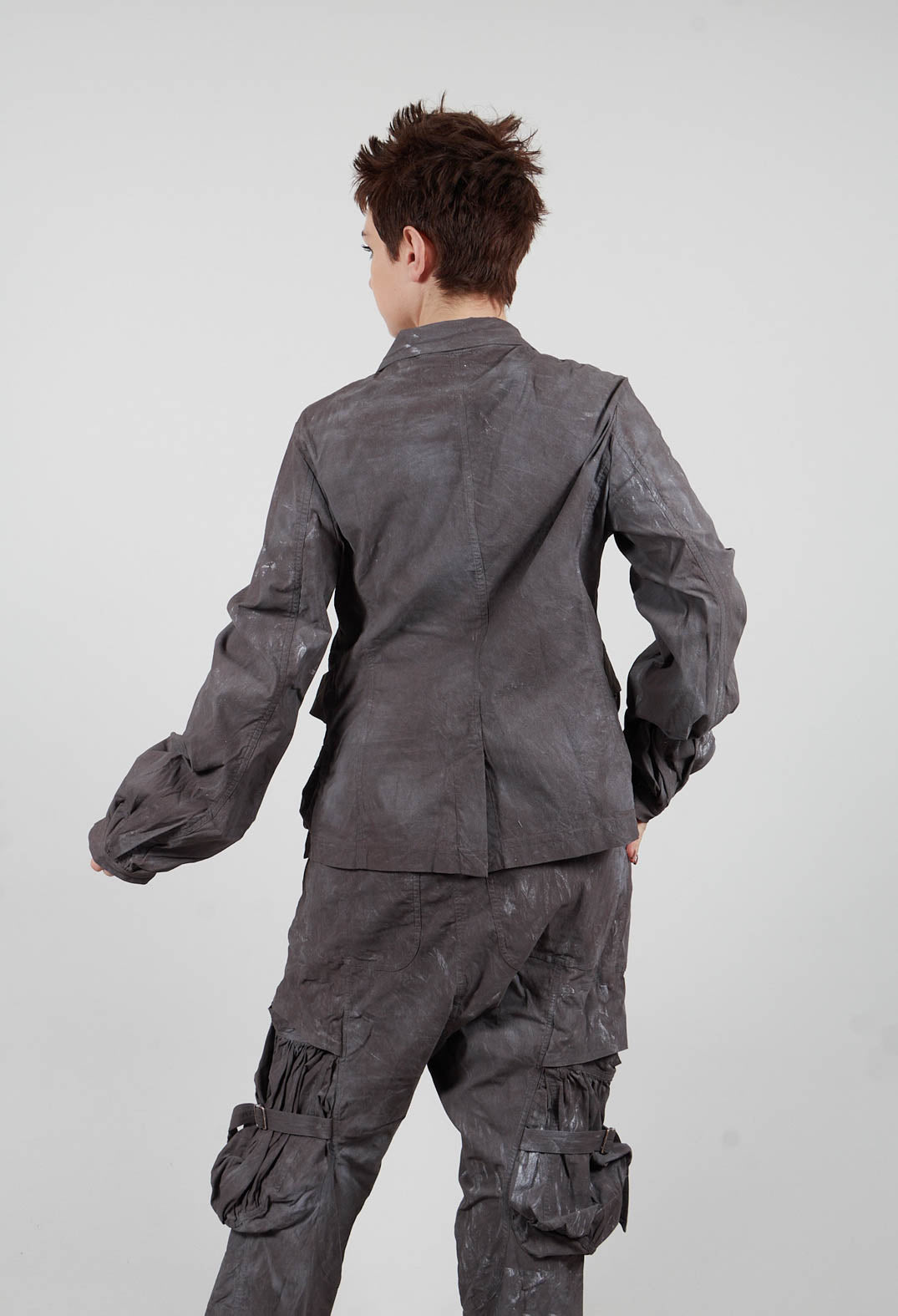 Balloon Cuff Jacket in Amber Fog - 2391106