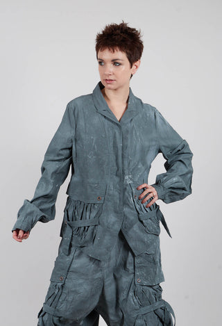 Balloon Cuff Jacket in Seaweed Fog - 2391106