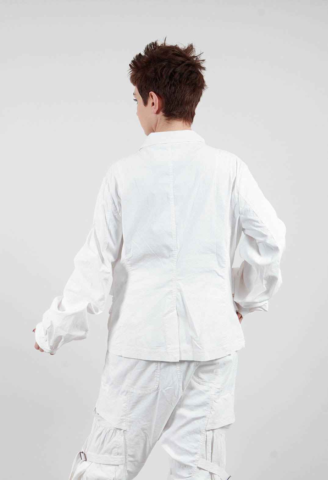 Balloon Cuff Jacket in Seafoam Fog - 2391106