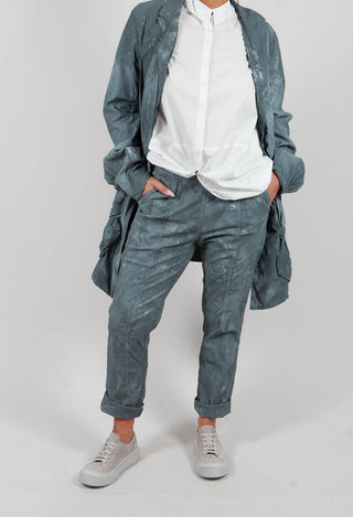 Slim Pull On Trousers in Seaweed Fog - 2390110