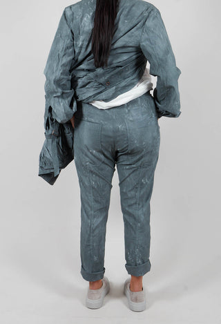 Slim Pull On Trousers in Seaweed Fog - 2390110