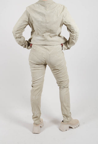 Skinny Trouser in Linen Fog - 2390111