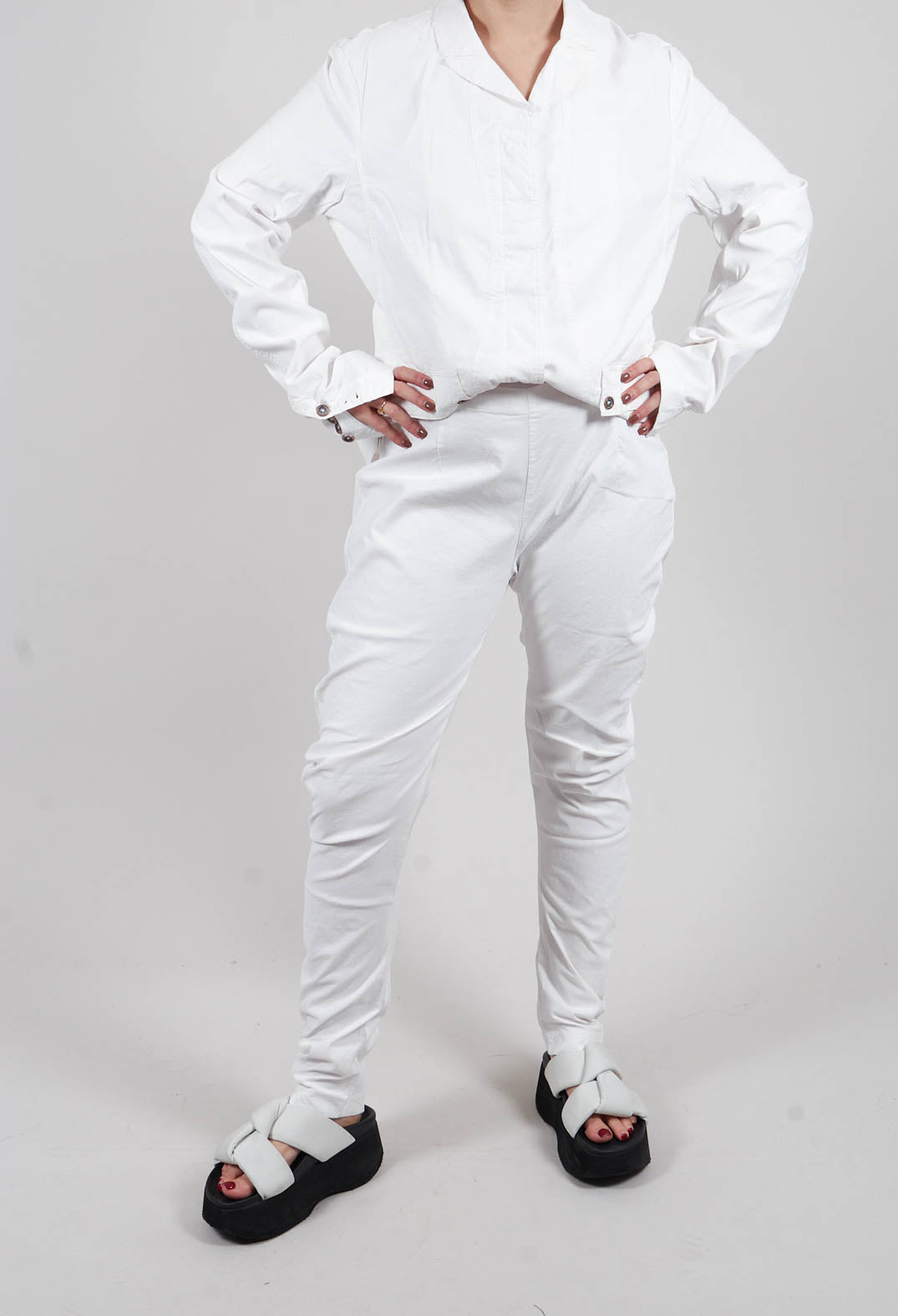 Skinny Trouser in Seafoam Fog - 2390111