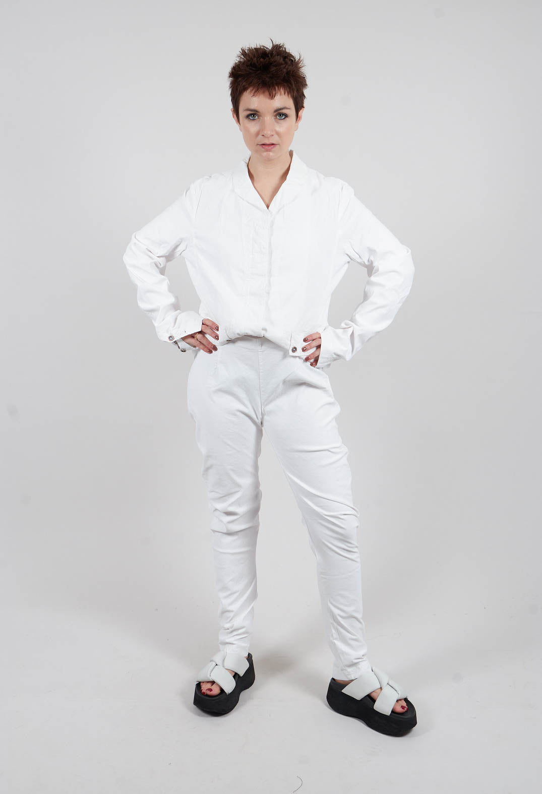 Skinny Trouser in Seafoam Fog - 2390111