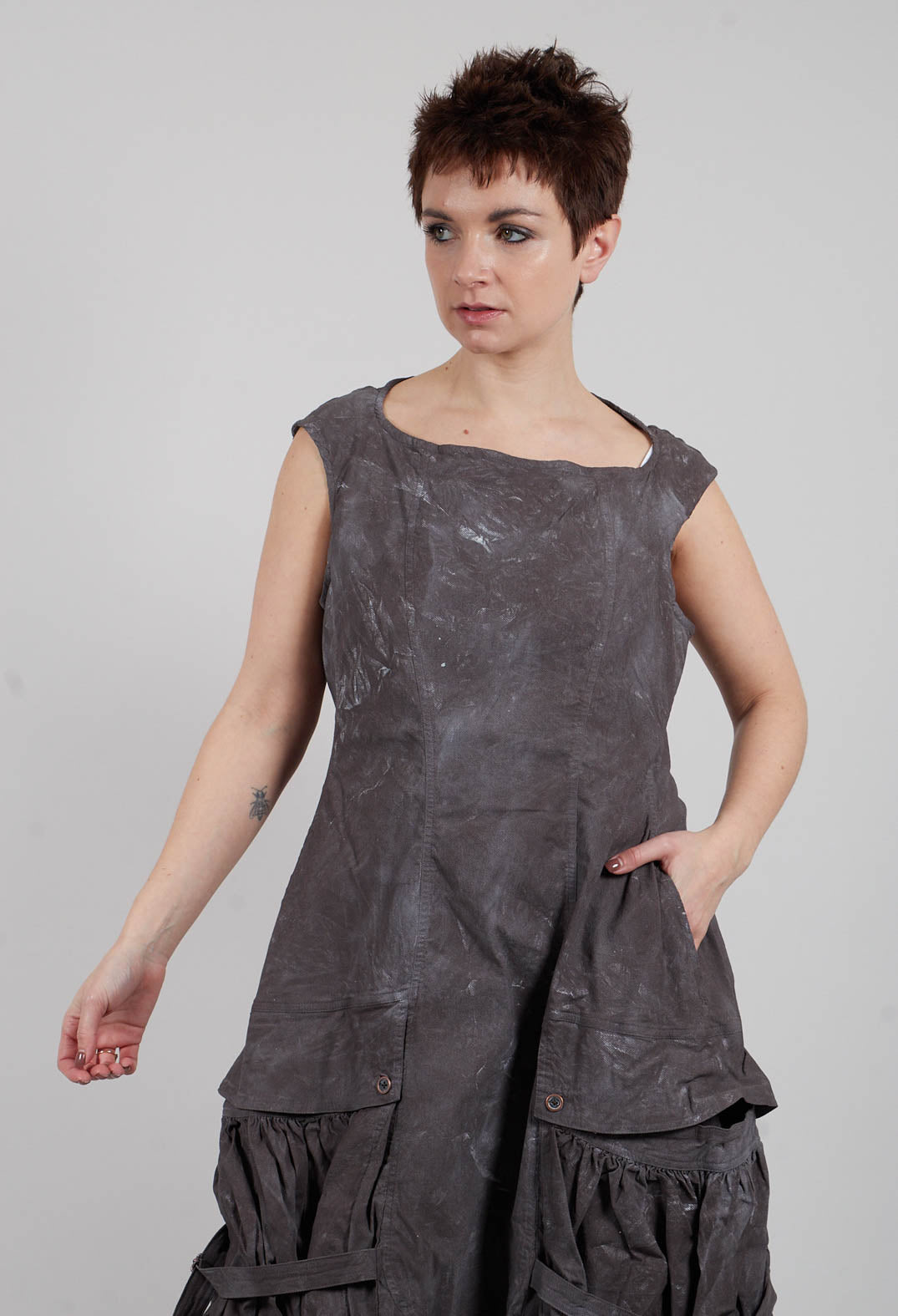 Pocket Dress in Amber Fog - 2390912