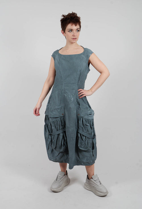 Pocket Dress in Seaweed Fog - 2390912