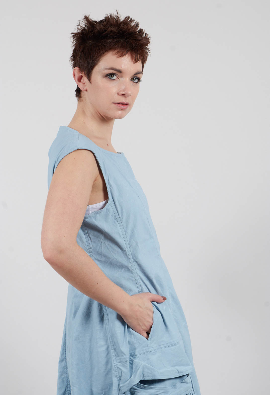 Pocket Dress in Sky Fog - 2390912
