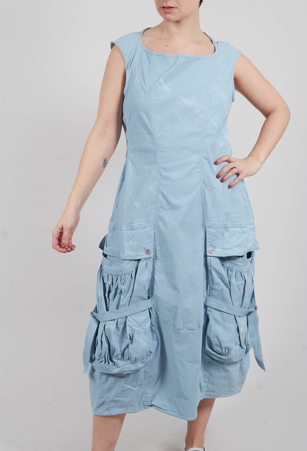 Pocket Dress in Sky Fog - 2390912