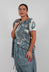 Asymmetric T-Shirt in Seaweed Print - 2420502