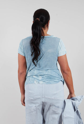 Asymmetric T-Shirt in Sky Print - 2420502