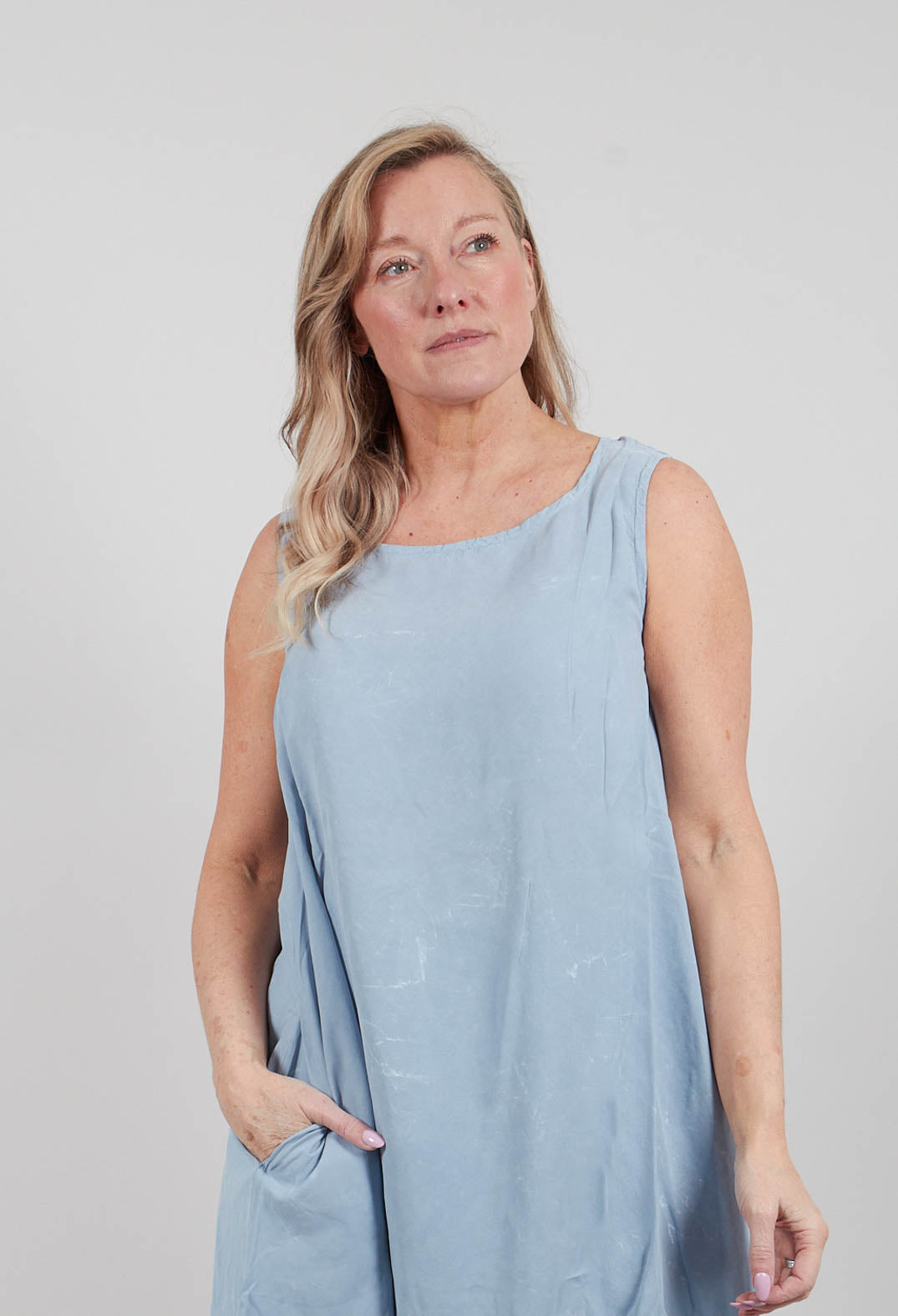 Sleeveless Dress in Sky Fog - 2470901