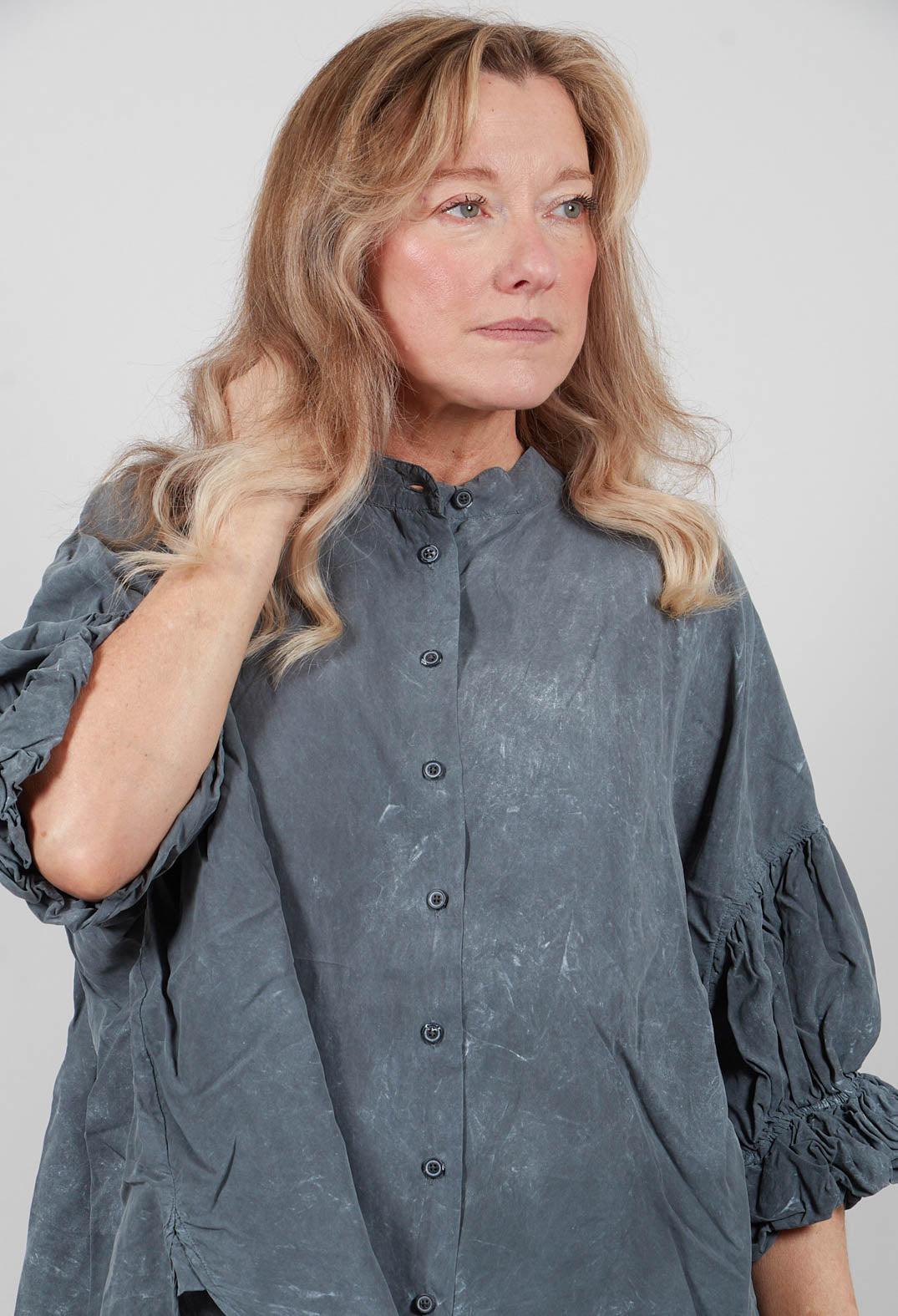 Oversized Shirt in Seaweed Fog - 2470403