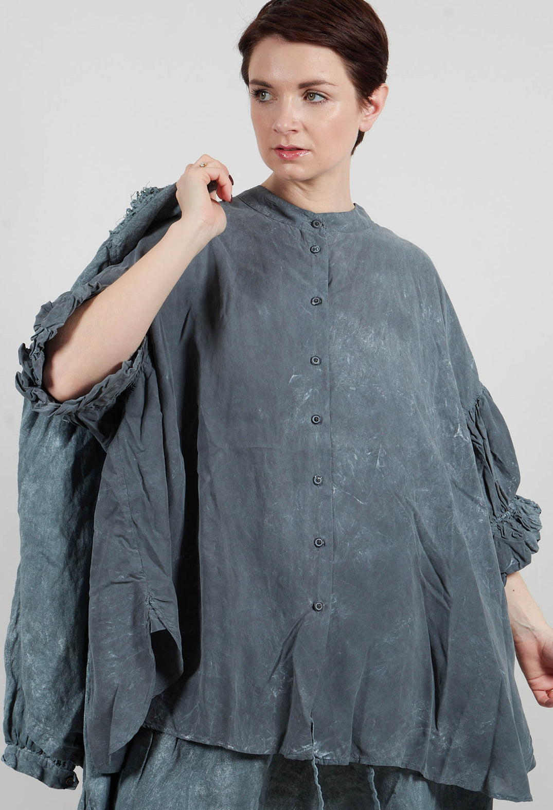 Oversized Shirt in Seaweed Fog - 2470403