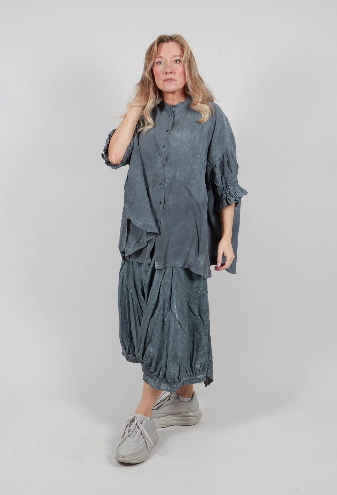 Oversized Shirt in Seaweed Fog - 2470403