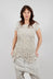 Longline Lace T-Shirt in Linen Fog - 2520509