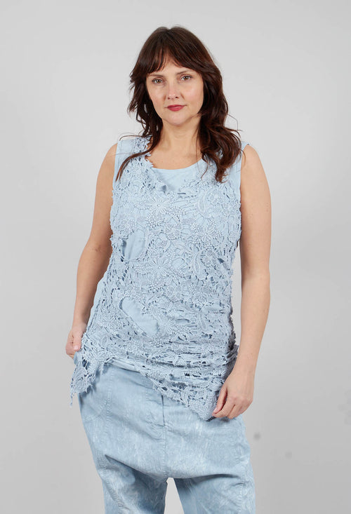 Lace Top in Sky Fog - 2520810