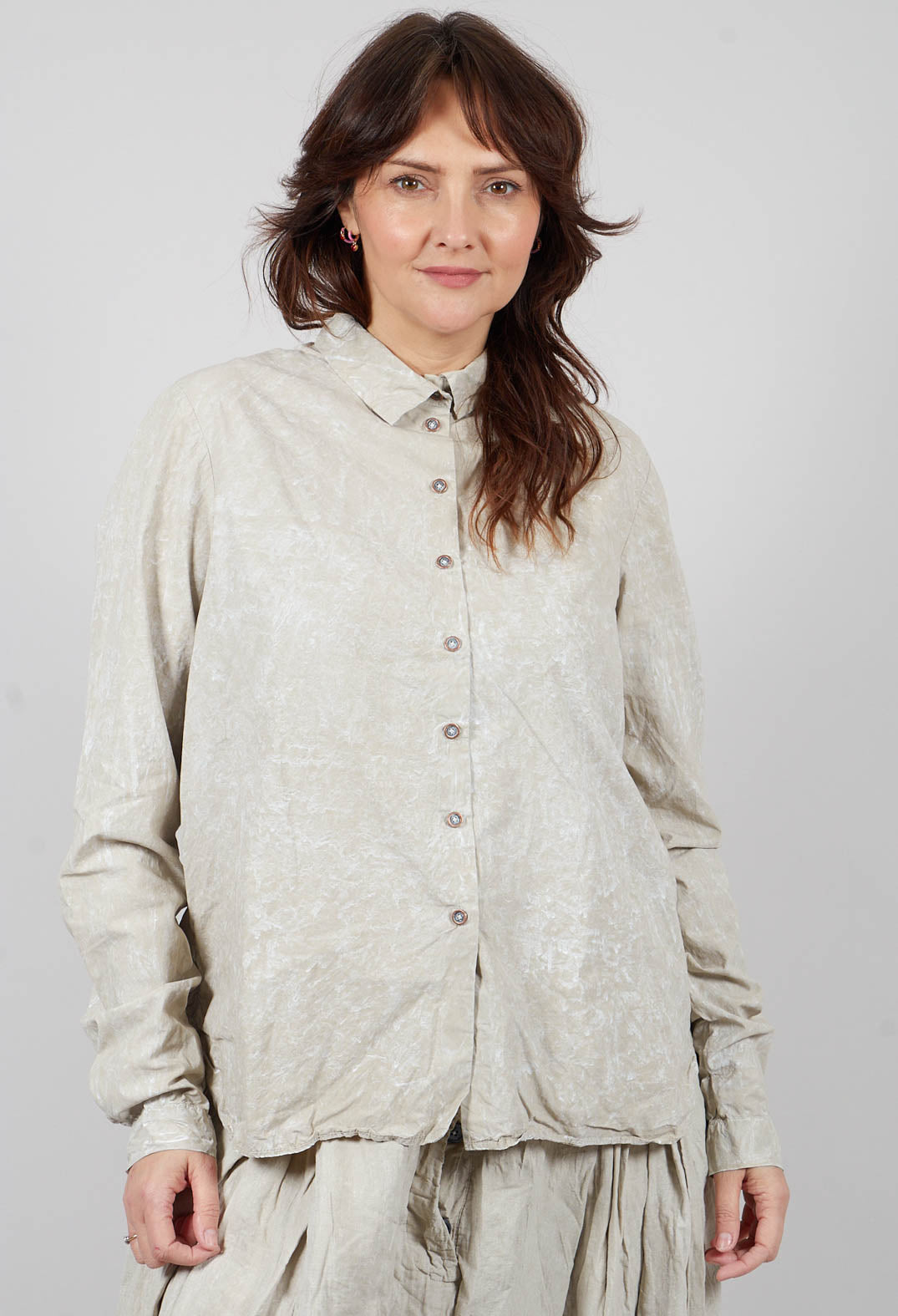 Shirt in Linen Fog - 2530401