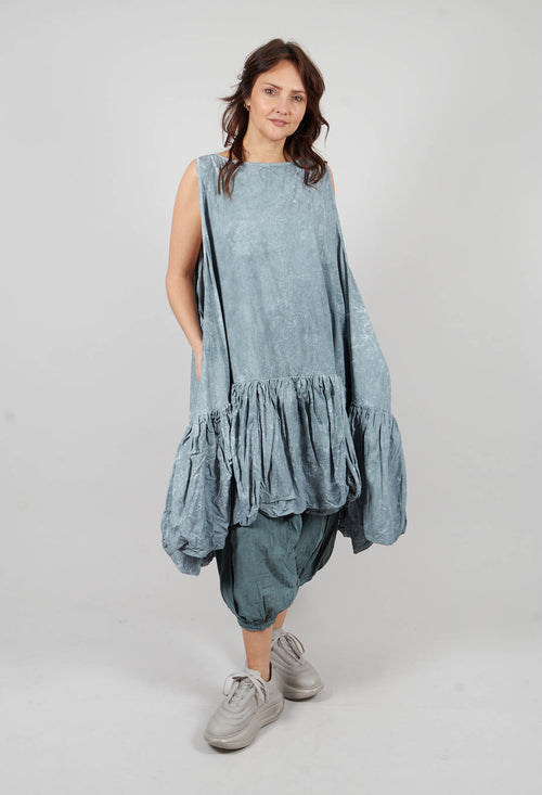 Peplum Dress in Seaweed Fog - 2530908