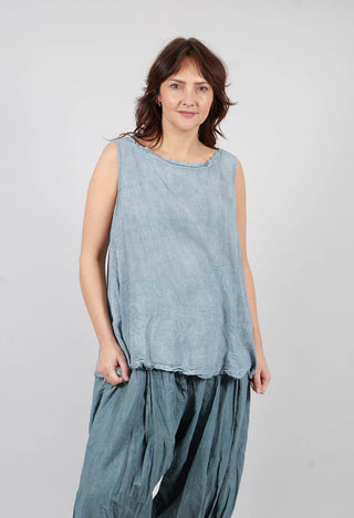 A-Line Top in Seaweed Fog - 2580807