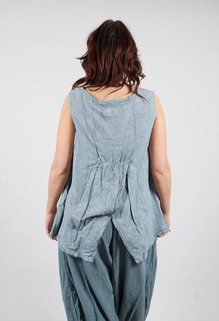 A-Line Top in Seaweed Fog - 2580807