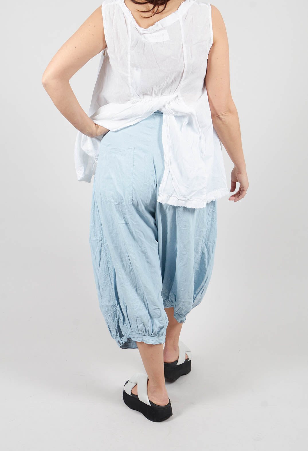 Pleat Front Trousers in Sky Fog - 2580109