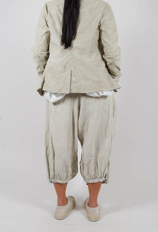 Pleat Front Trousers in Linen Fog - 2580109