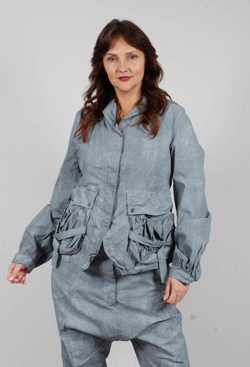 Pocket Jacket in Seaweed Fog - 2601102