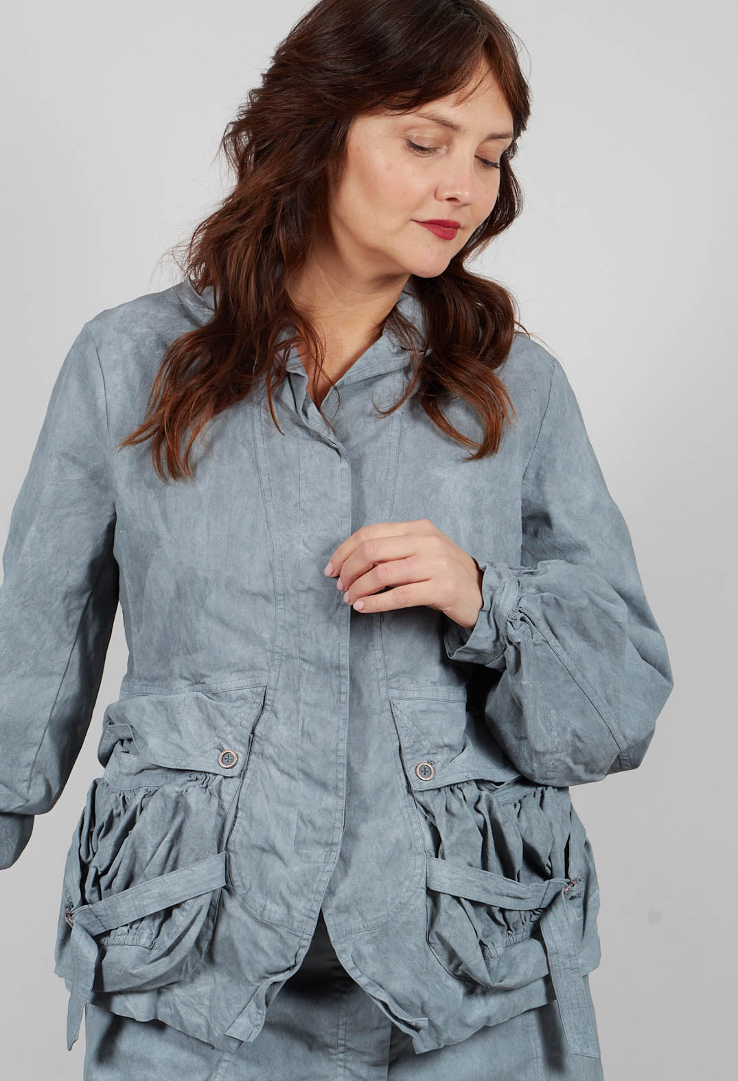 Pocket Jacket in Seaweed Fog - 2601102