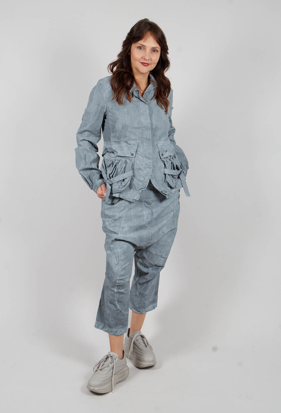 Pocket Jacket in Seaweed Fog - 2601102