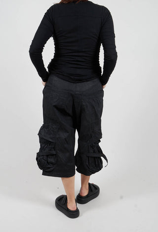 Pocket Trousers in Black Gloss - 2600127
