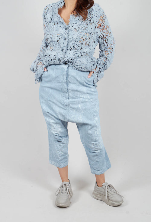 Dropcrotch Trousers in Sky Fog - 2600112