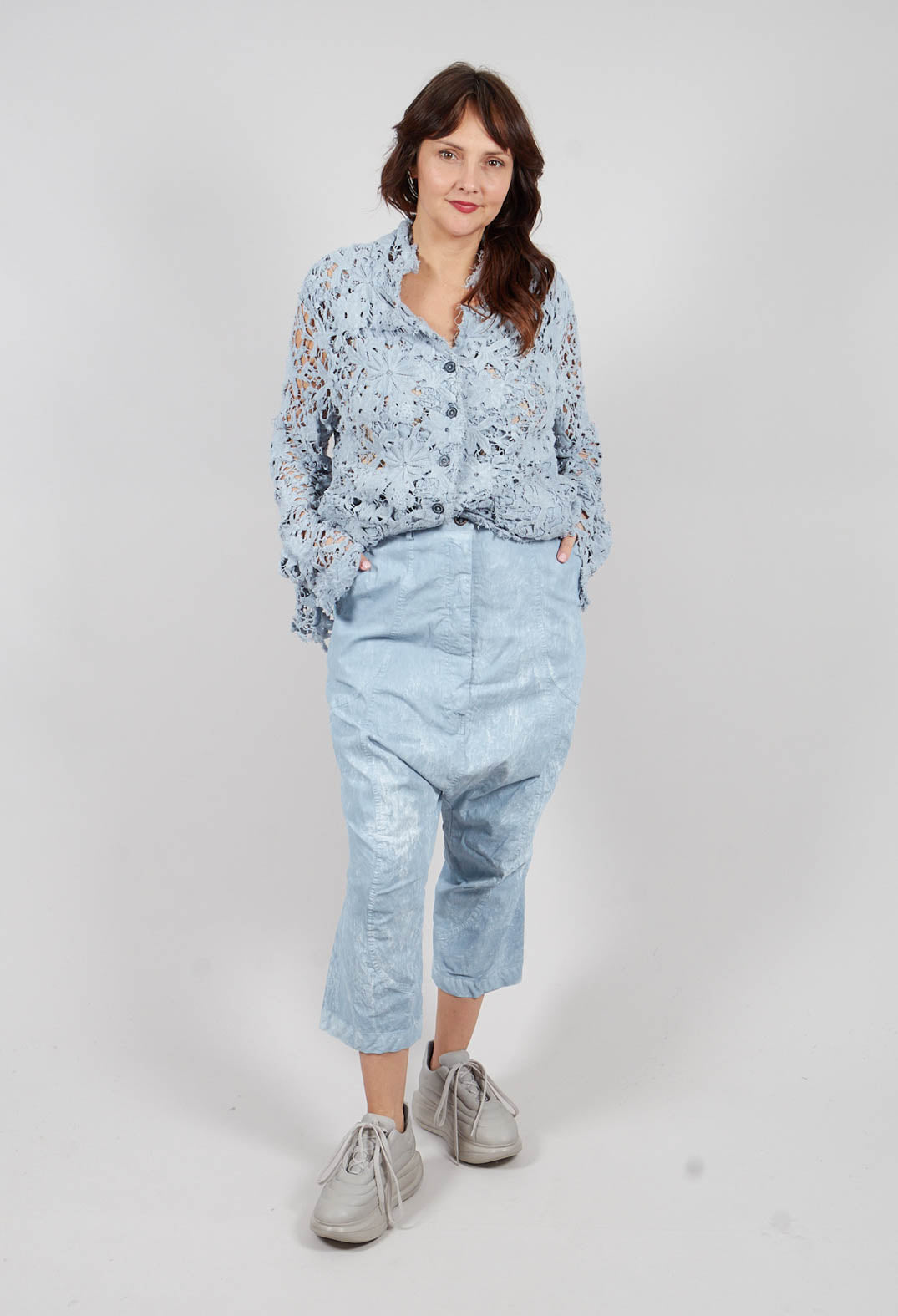 Dropcrotch Trousers in Sky Fog - 2600112