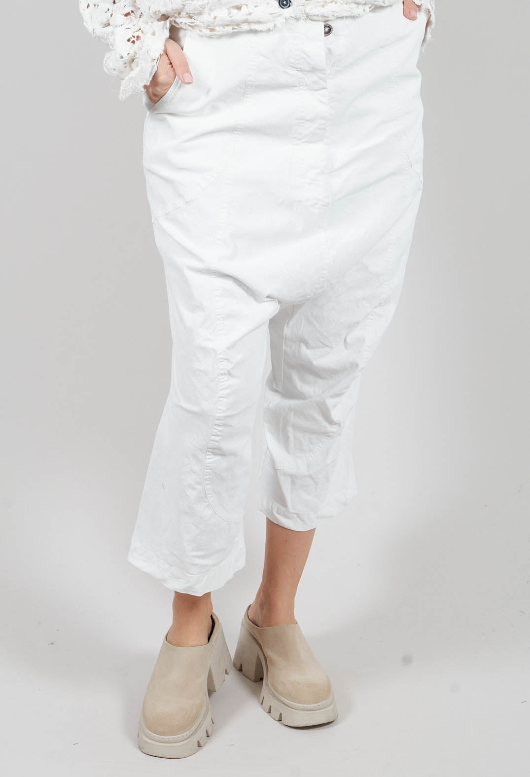 Dropcrotch Trousers in Seafoam Fog - 2600112