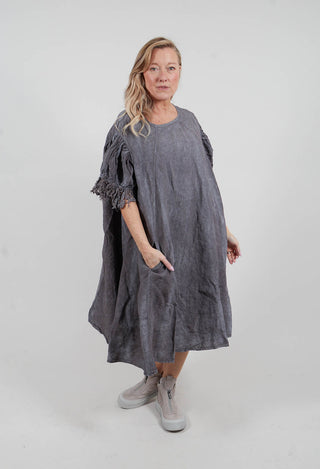 Lace Trim Dress in Amber Fog - 2670905
