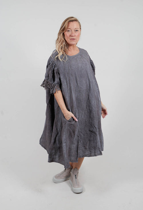 Lace Trim Dress in Amber Fog - 2670905