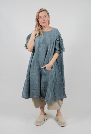 Lace Trim Dress in Seaweed Fog - 2670905