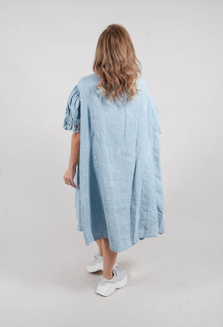 Lace Trim Dress in Sky Fog - 2670905