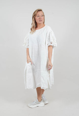 Lace Trim Dress in Seafoam Fog - 2670905