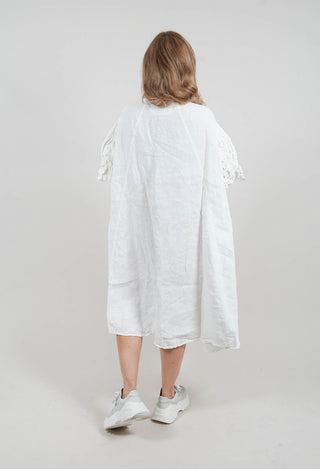 Lace Trim Dress in Seafoam Fog - 2670905