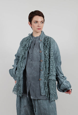 Lace Jacket in Seaweed Fog - 2671106