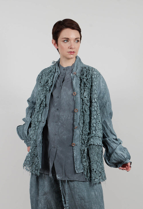 Lace Jacket in Seaweed Fog - 2671106