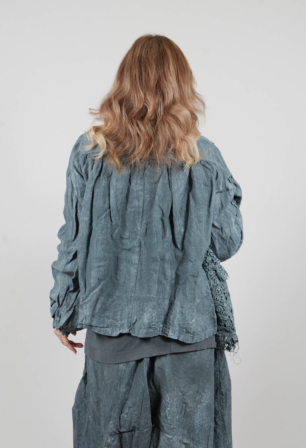 Lace Jacket in Seaweed Fog - 2671106