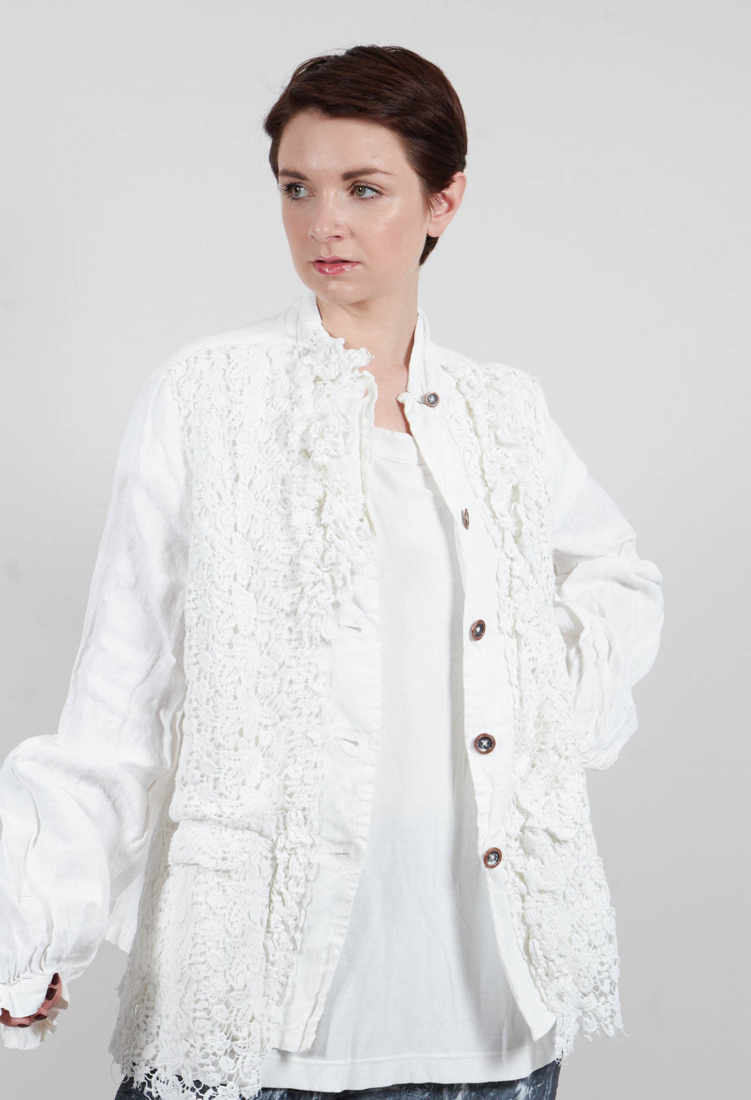 Lace Jacket in Seafoam Fog - 2671106