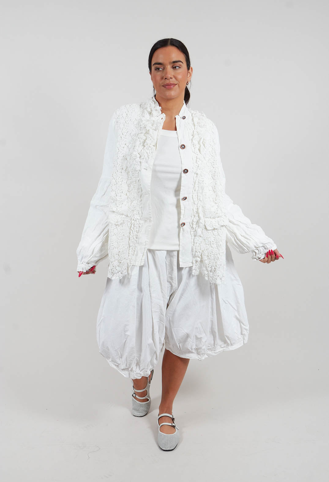 Lace Jacket in Seafoam Fog - 2671106