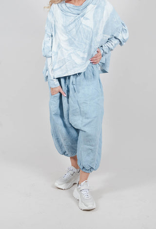 Linen Trousers in Sky Fog - 2670109