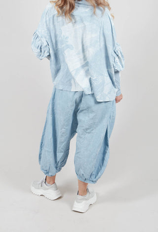 Linen Trousers in Sky Fog - 2670109