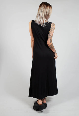 Sleeveless Dress Style Jumpsuit in Black