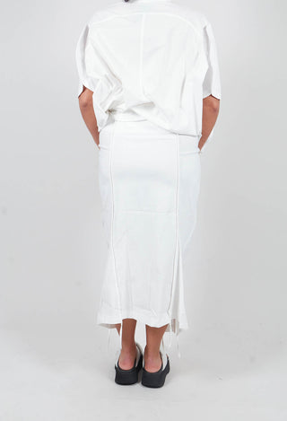 Pull On Pencil Skirt in Off White - 3220301