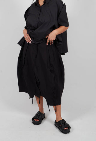 Pull On Tulip Skirt in Black - 3220306